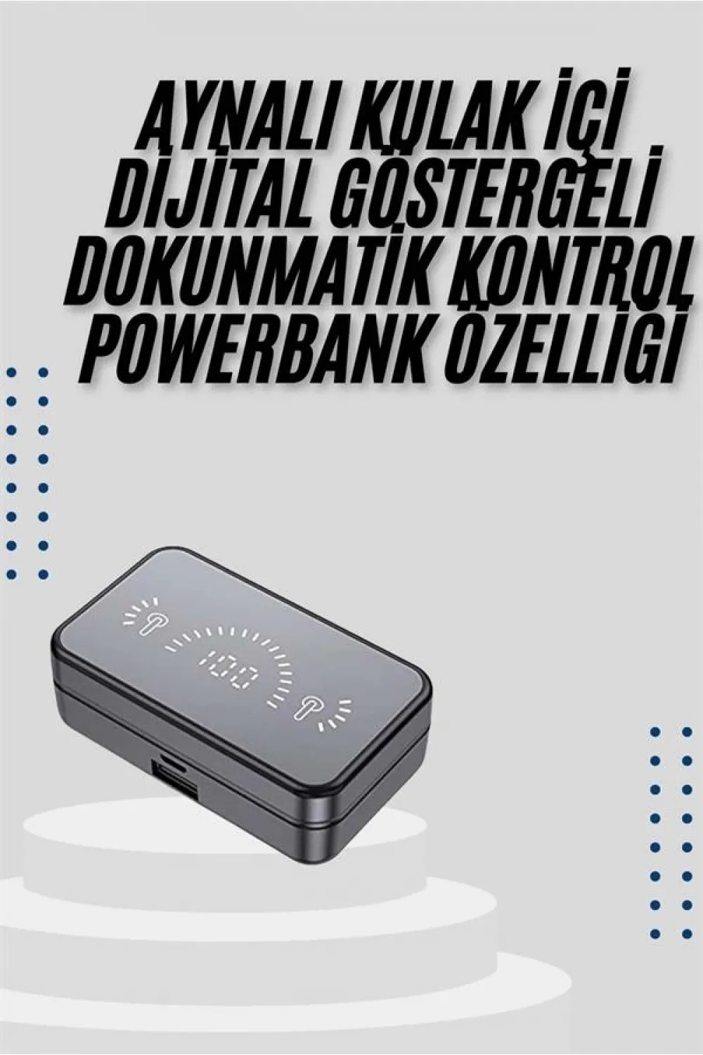 İos Android Uyumlu Bluetooth Kulaklık Kablosuz Kulaklık Yüksek Basslı