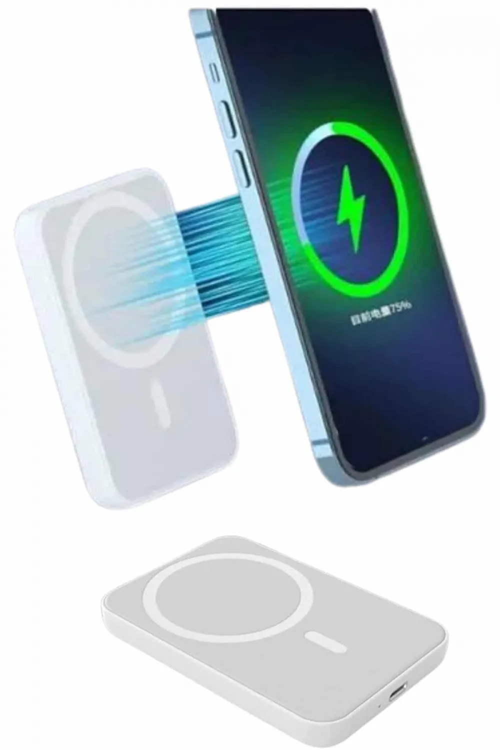 İos Uyumlu Magsafe Kablosuz 15w Şarj Powerbank Magesafe