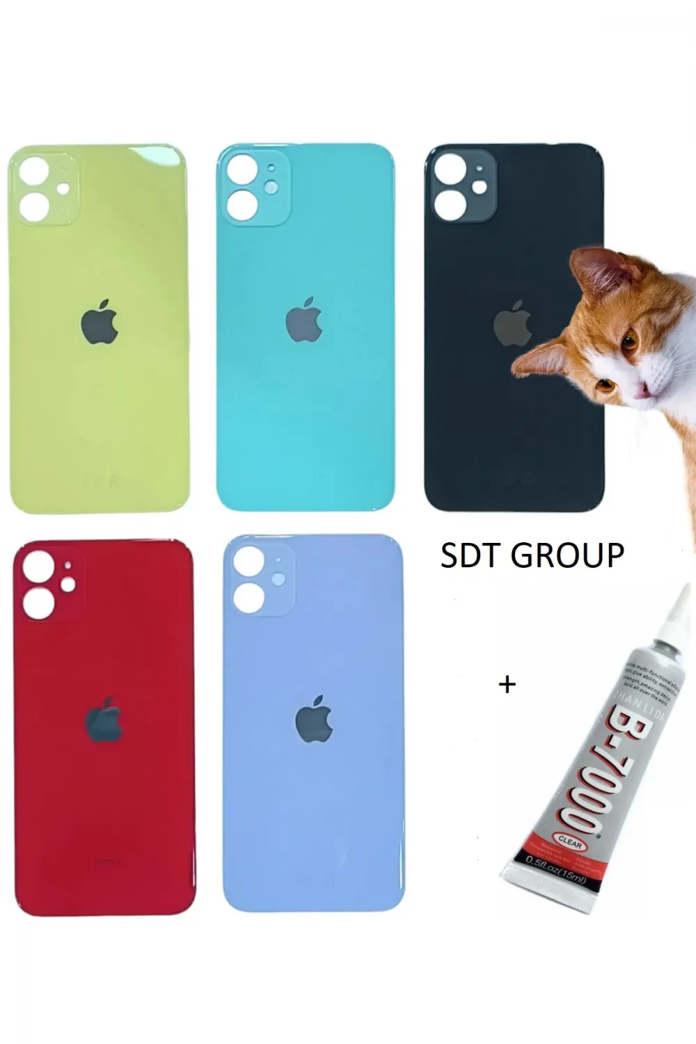 iPhone 11 Arka Batarya Pil Kapağı MOR (B7000 15 M