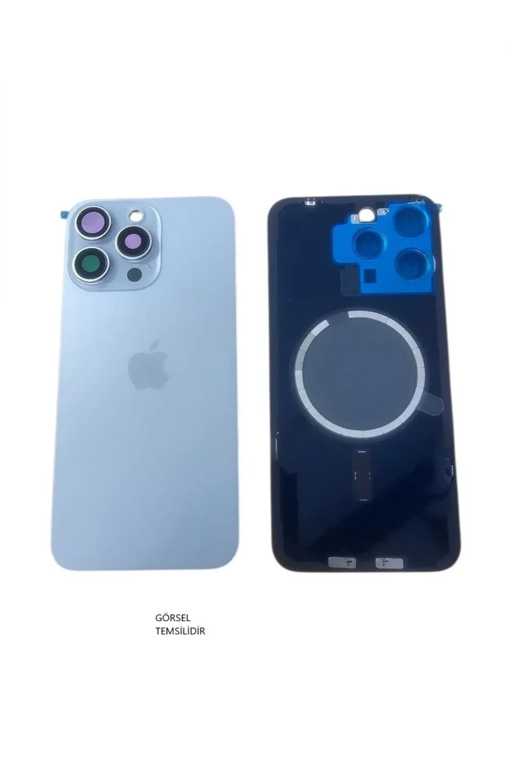 iPhone 15 PRO MAX Arka Pil Kapağı FULL NFC li Lens