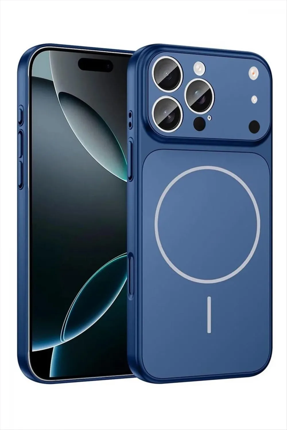 İphone 16 Pro Uyumlu 17 Pro Max Görünümlü Magsaff Kapak Kılıf