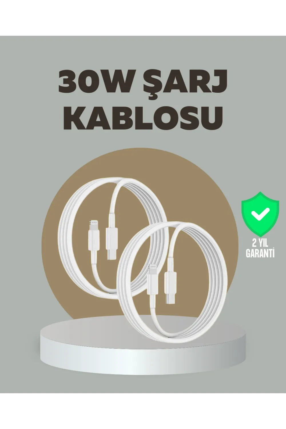 İphone İpad Airpods Uyumlu 30w Type-c To Lightning Kablo