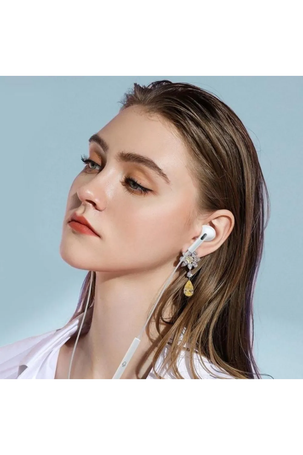 İphone Ucu Çıkışlı Pop Up Kulakiçi Yumuşak Kontrol Tuşlu Kulaklık