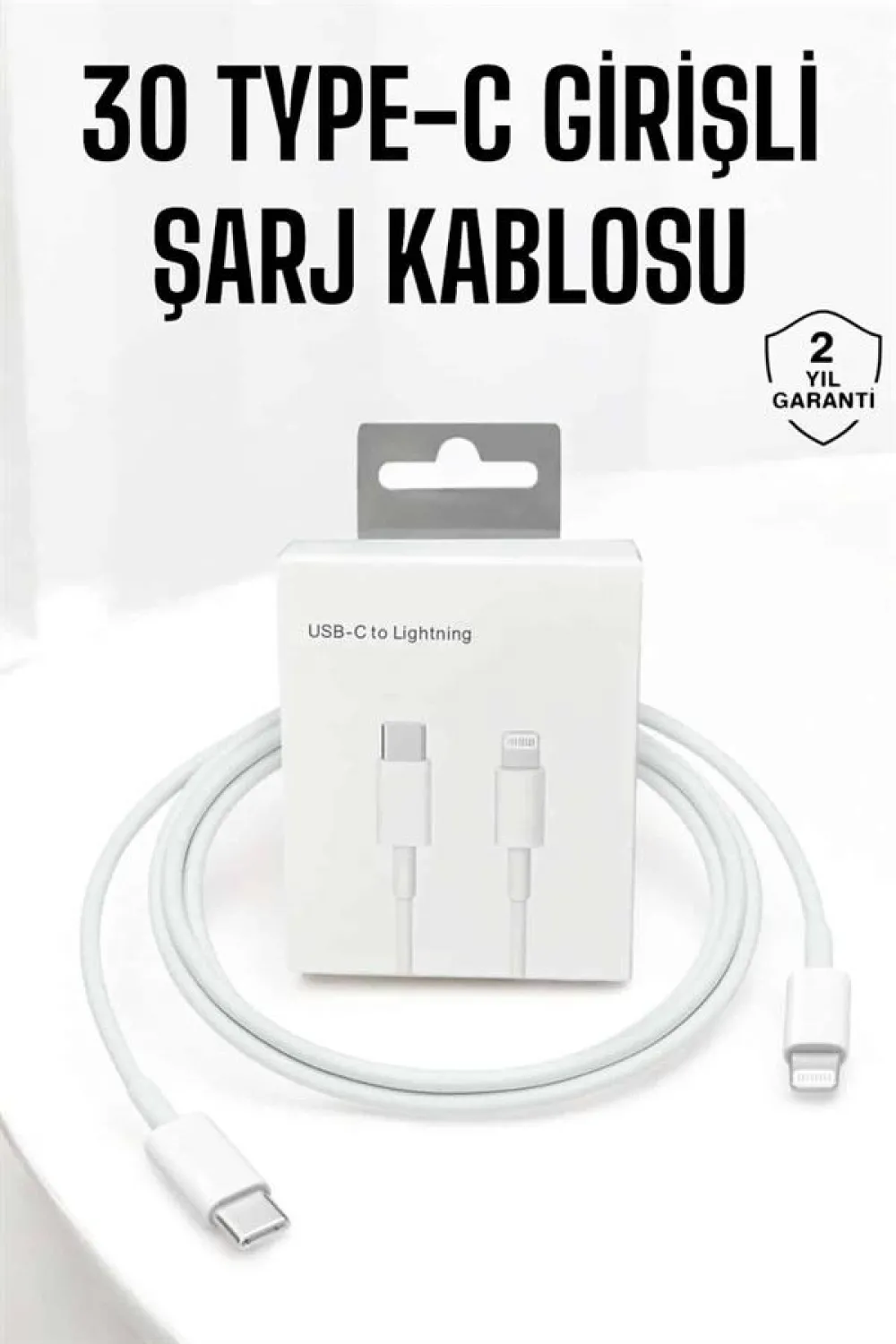 Iphone Uyumlu İos Uyumlu Lightning Hızlı Şarj Tye C Lightning Şarj Kablosu