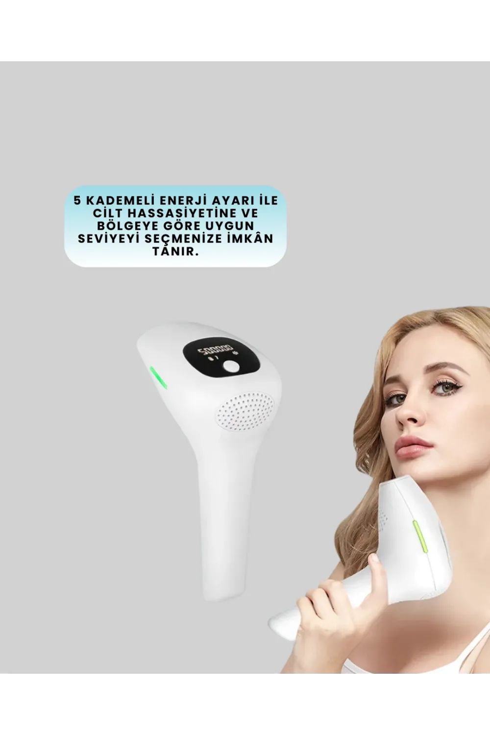 Ipl Lazer Epilasyon Aleti 5 Kademeli Güç Ayarlı