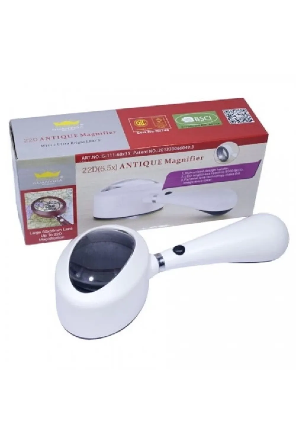 Işıklı 60x35 El Büyüteç