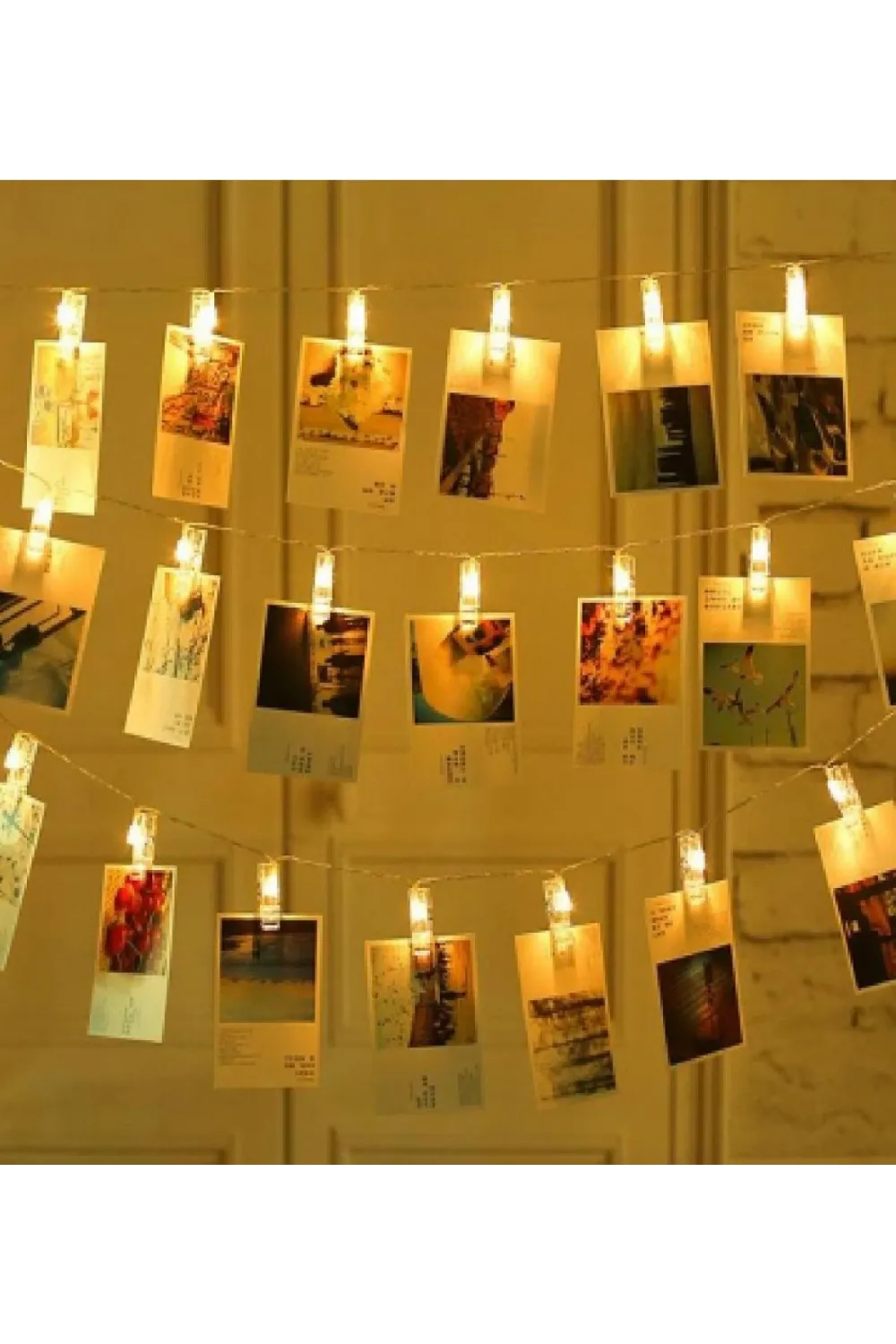 Işıklı Mandallı Fotoğraf Albümü 5m - 30 Led