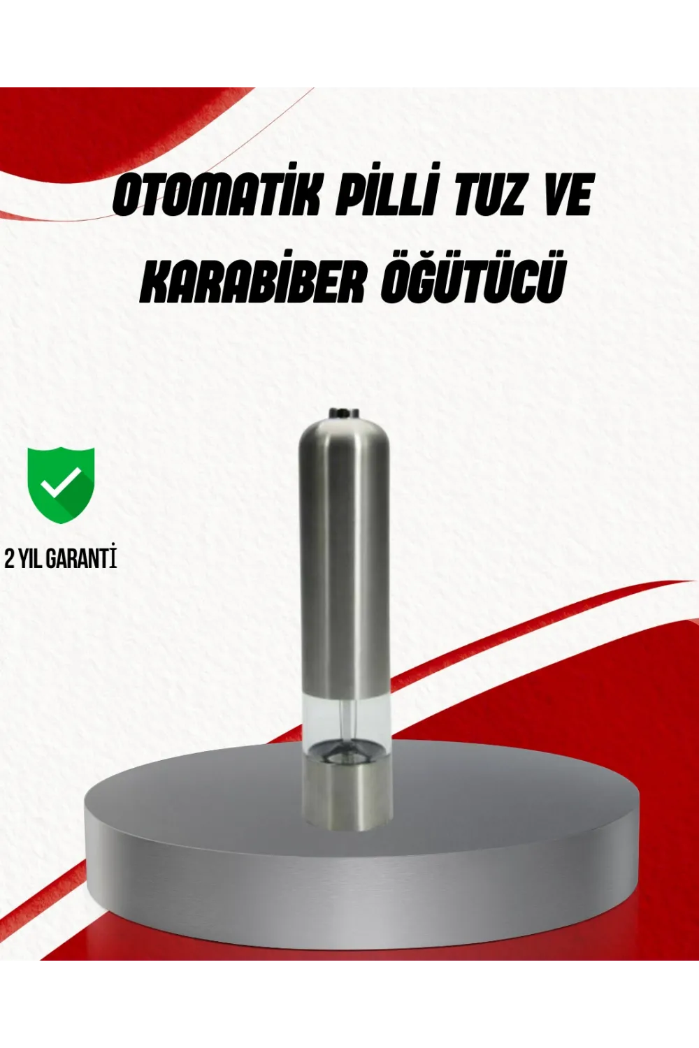 Işıklı Pilli Baharat Değirmeni Taze Ve Pratik Öğütme