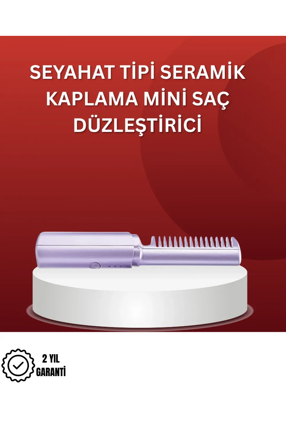 Isıtmalı Saç Düzleştirici Fırça – Kablosuz Ve Hafif Tasarım