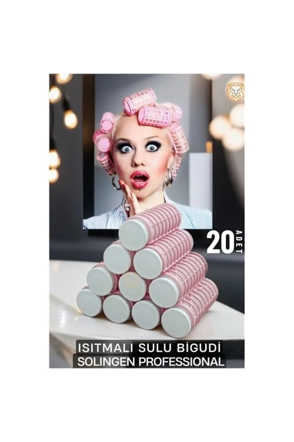 Isıtmalı Sulu Bigudi 2.5 cm 20 Adet Solingen Professional 719838