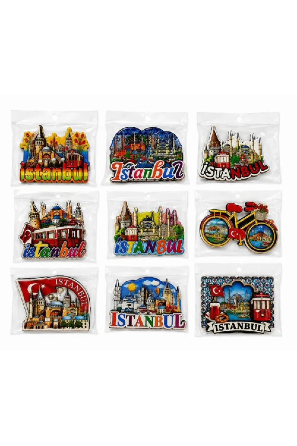 İstanbul Temalı Ahşap Buzdolapı Süsü Magnet
