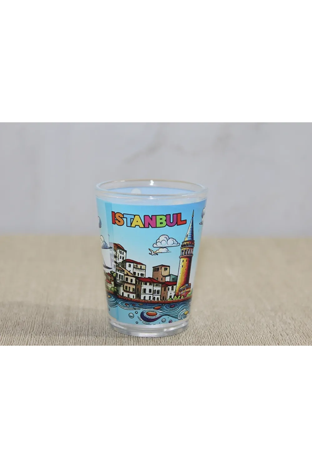 İstanbul Temalı Cam Shot Bardak - (1 Adet) Seçenek 3