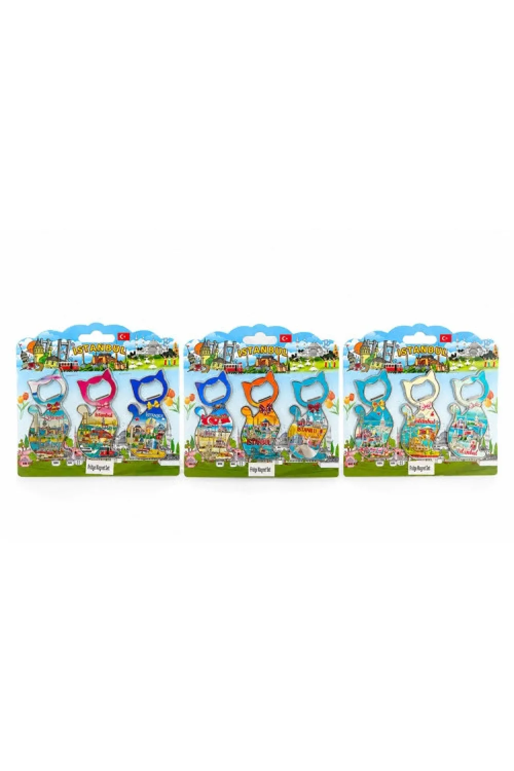 İstanbul Temalı Metal Buzdolapı Süsü Magnet 3Lü Set