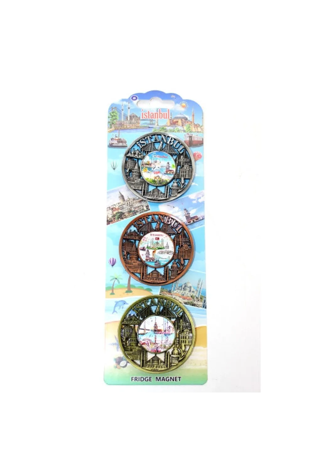 İstanbul Temalı Metal Magnet 3Lü Set