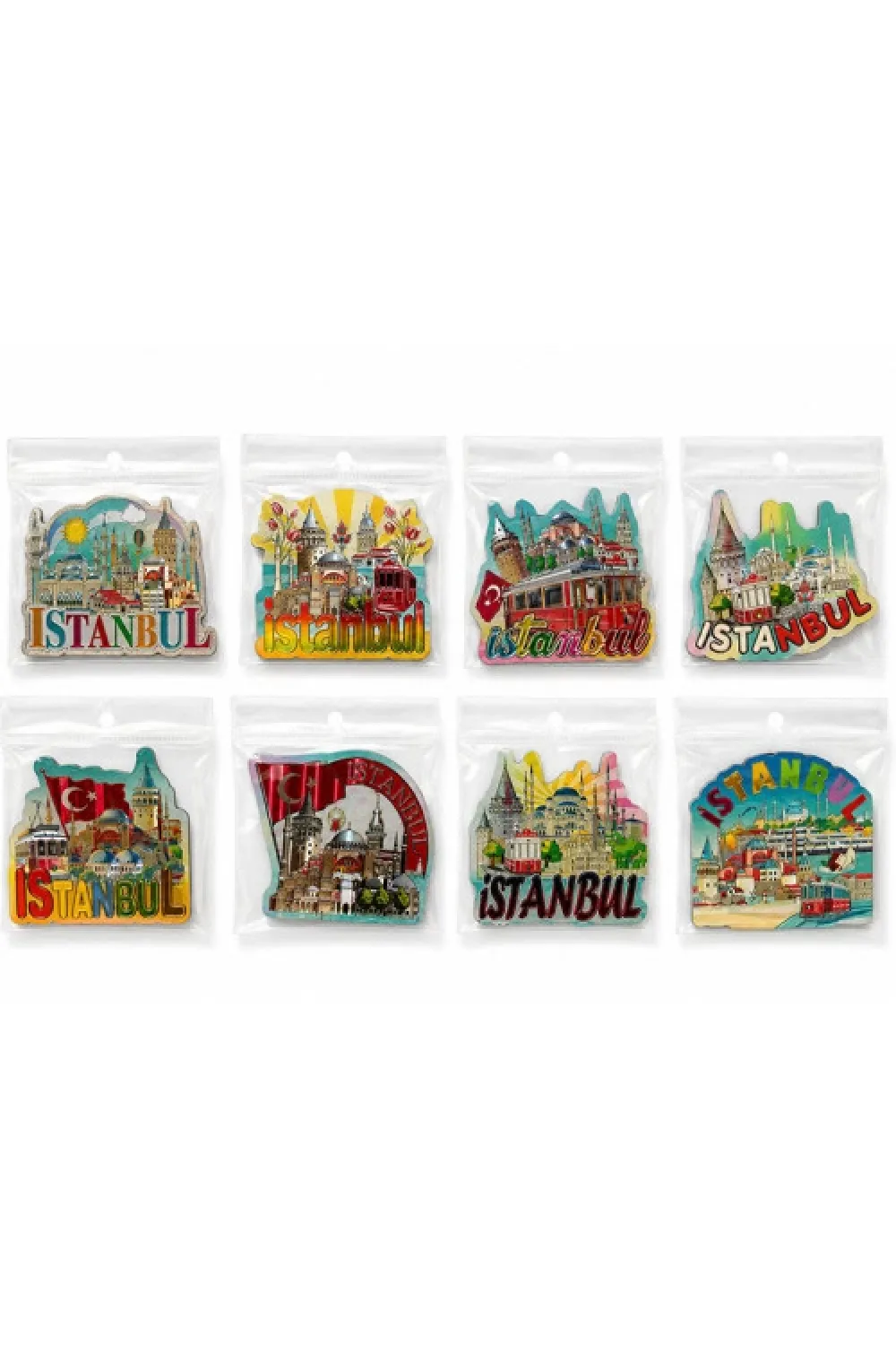 İstanbul Temalı Silikon Buzdolapı Süsü Magnet 7,5*7,5