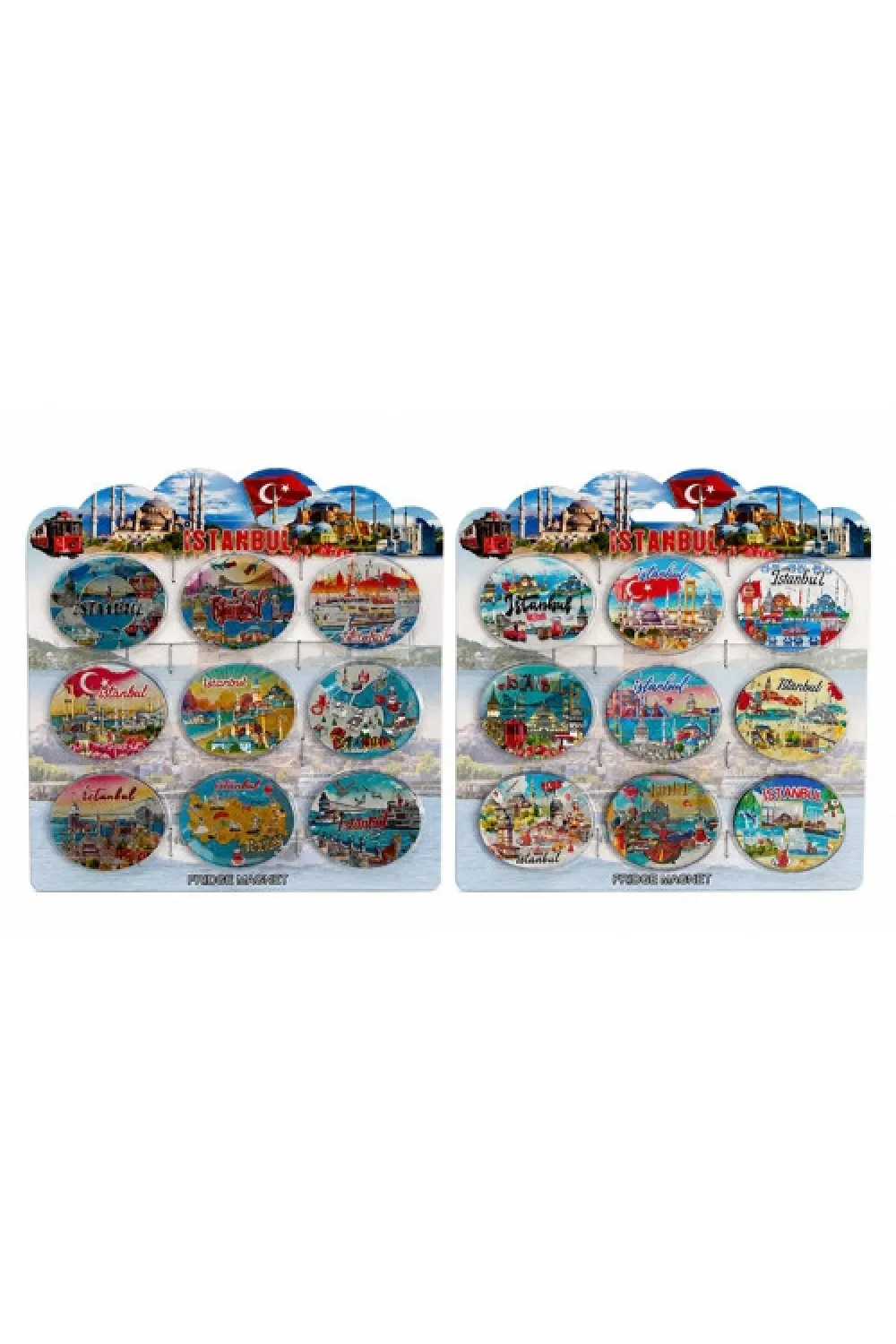 İstanbul Temalı Silikon Buzdolapı Süsü Magnet 9Lu Set