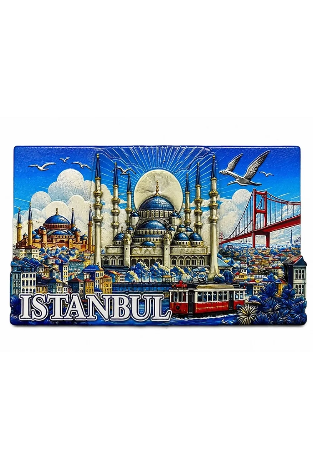 İstanbul Temalı Silikon Buzdolapı Süsü Magnet IEG5379