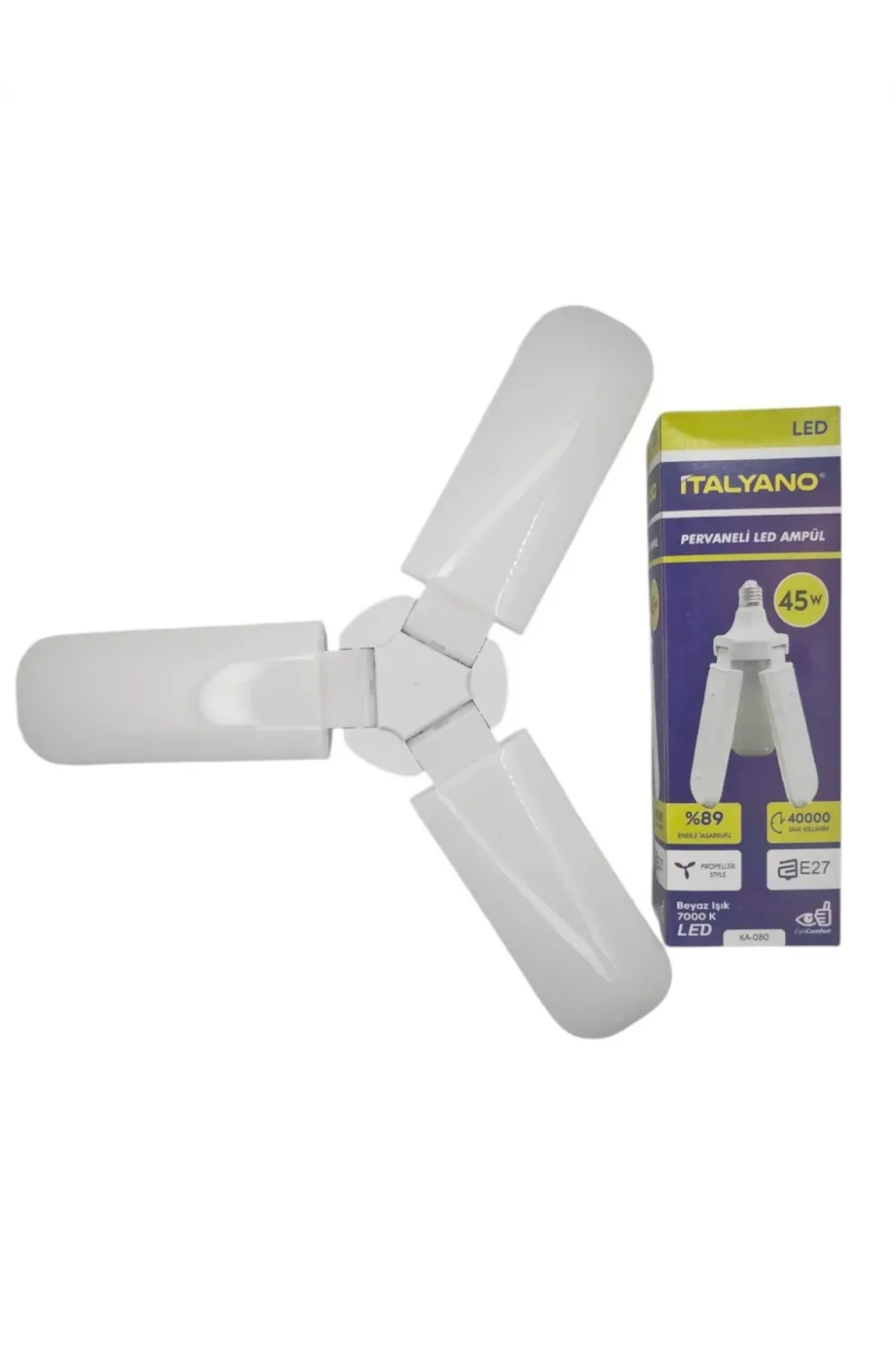 Italyano E27 45w Kanatlı Led Ampul