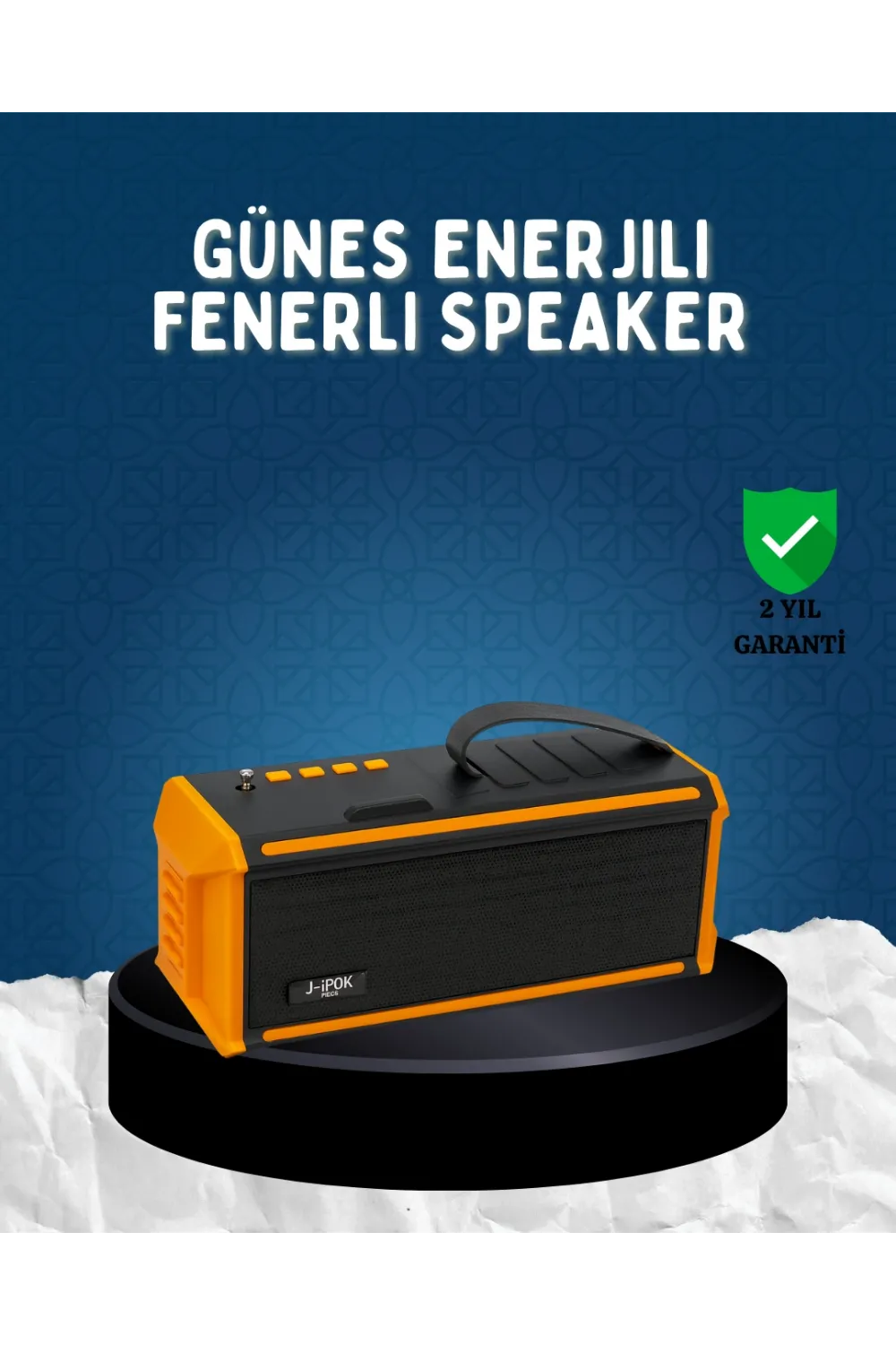J-ıpox P520 Bluetooth Hoparlör 8w Güçlü Ses Solar Şarj Fm Radyo