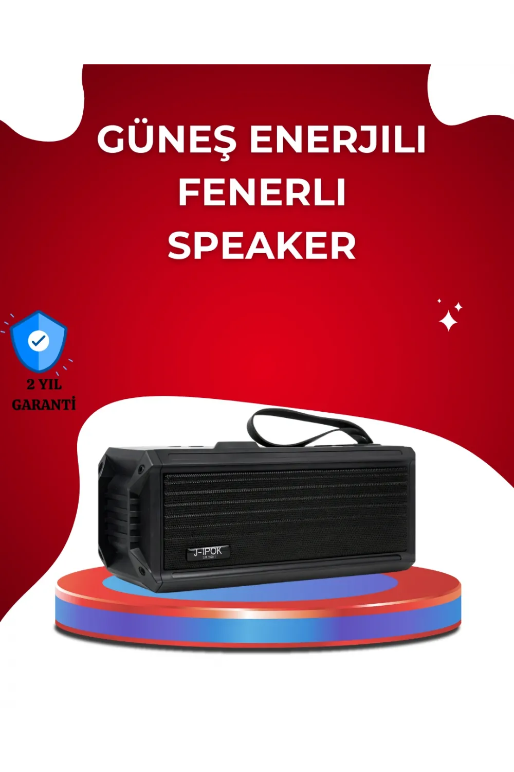 J-ıpox P520 Solar Enerjili Bluetooth Hoparlör Fm Radyolu 8w Ses