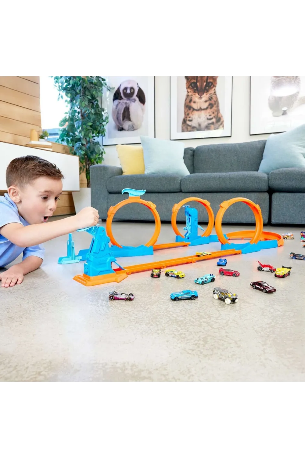 JDW39 Hot Wheels Track Creator Triple Loop Speed Kit