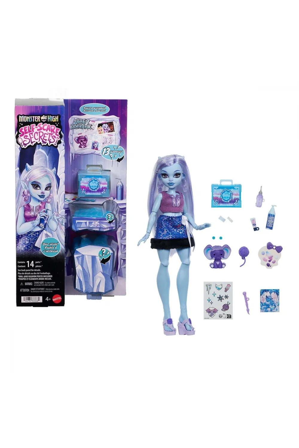 JHK44 Monster High - Abbey Bominable Self-Scare Secrets Wave