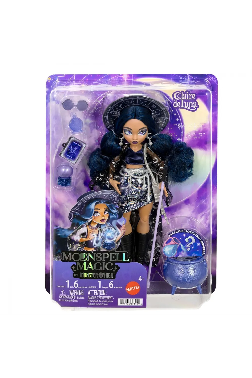 JMB89 Moonspell Magic By Monster High Claire De Luna