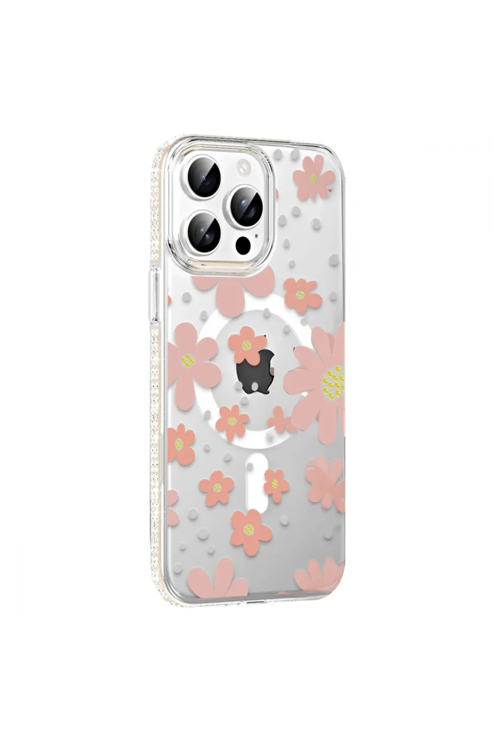 Joko Apple İphone 14 Pro Max Floral Magsafe Kapak - Pembe