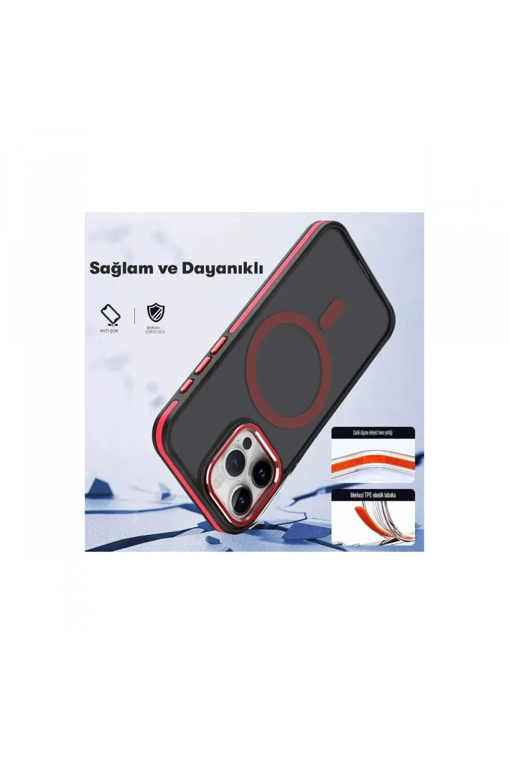 Joko Apple iPhone 14 Pro Max Winner Magsafe Kapak - Derin Mor