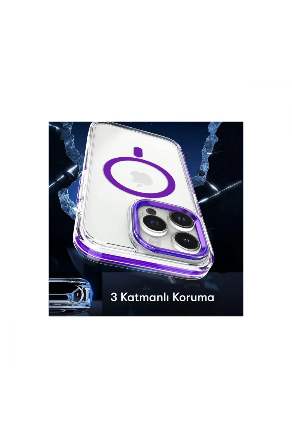 Joko Apple İphone 15 Pro Max Bella Magsafe Kapak - Derin Mor