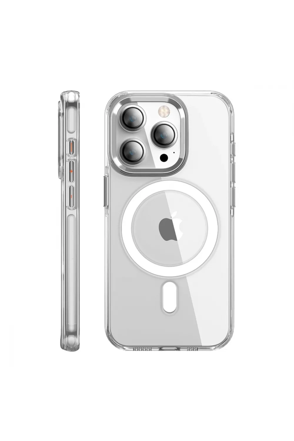 Joko Apple İphone 15 Pro Max Kılıf Crystal Magsafe Kapak - Şeffaf