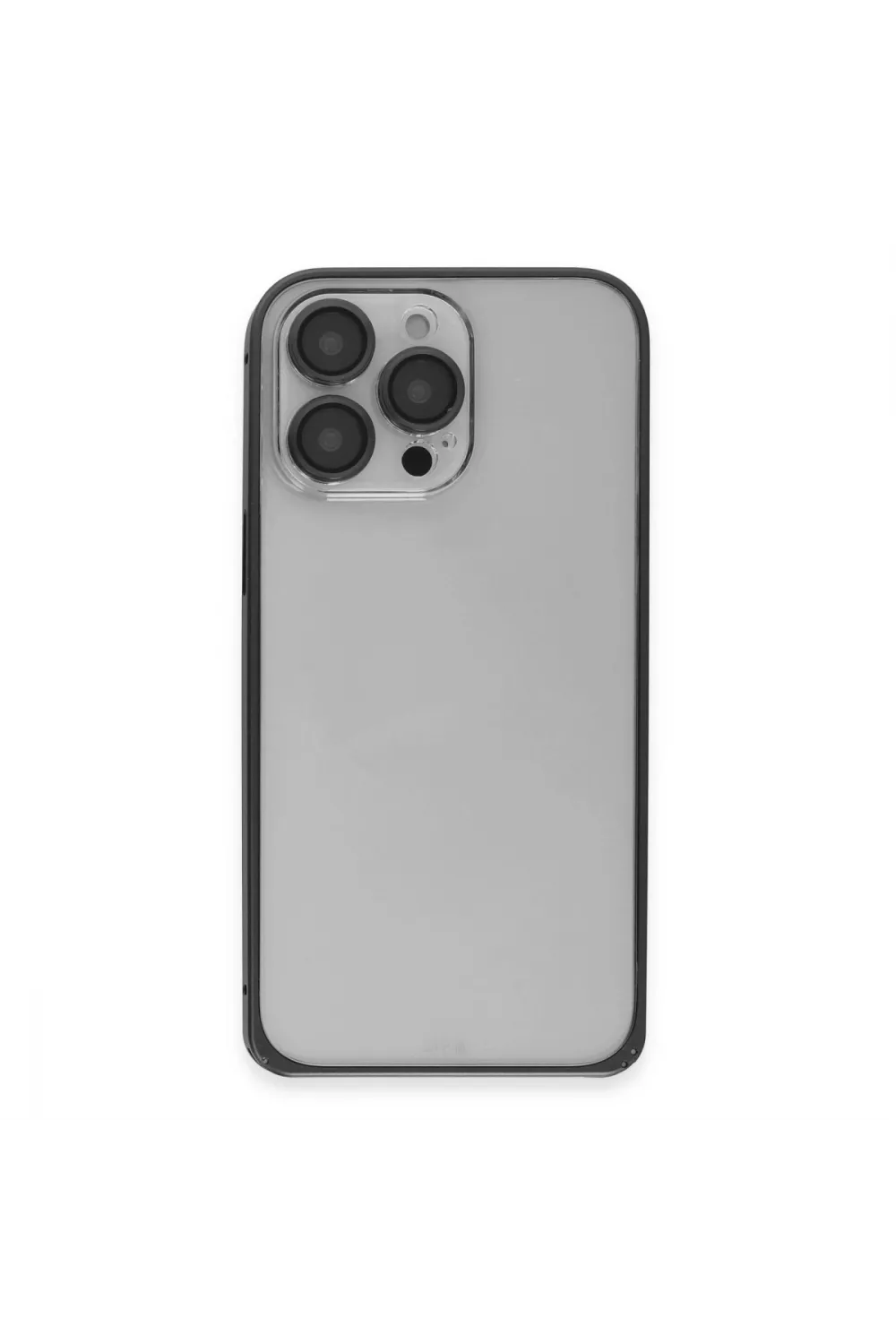 Joko Apple İphone 15 Pro Max Metal Bumper Mat Kapak - Siyah