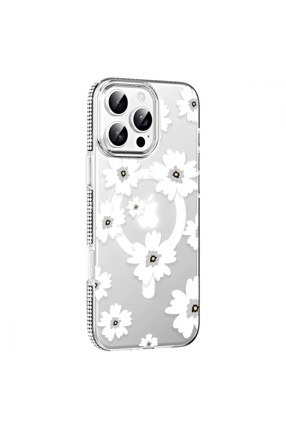 Joko Apple İphone 16 Pro Max Floral Magsafe Kapak - Beyaz