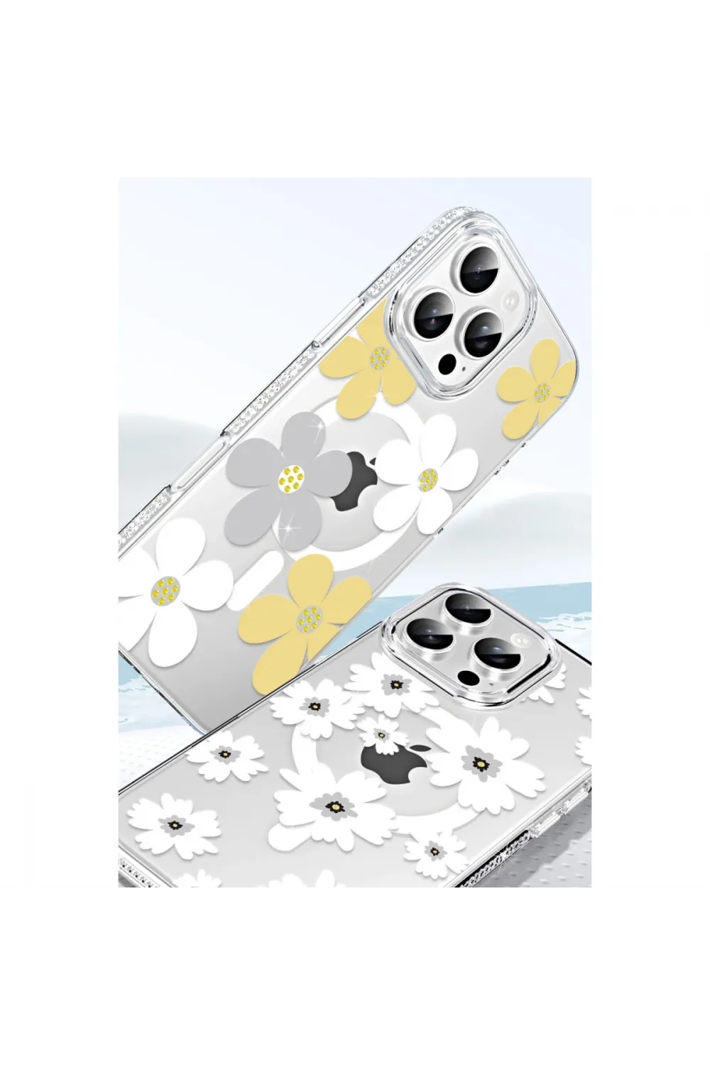 Joko Apple İphone 16 Pro Max Floral Magsafe Kapak - Sarı