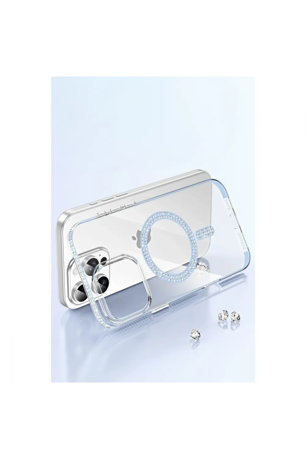 Joko Apple İphone 16 Pro Max Move Taşlı Magsafe Kapak - Lila