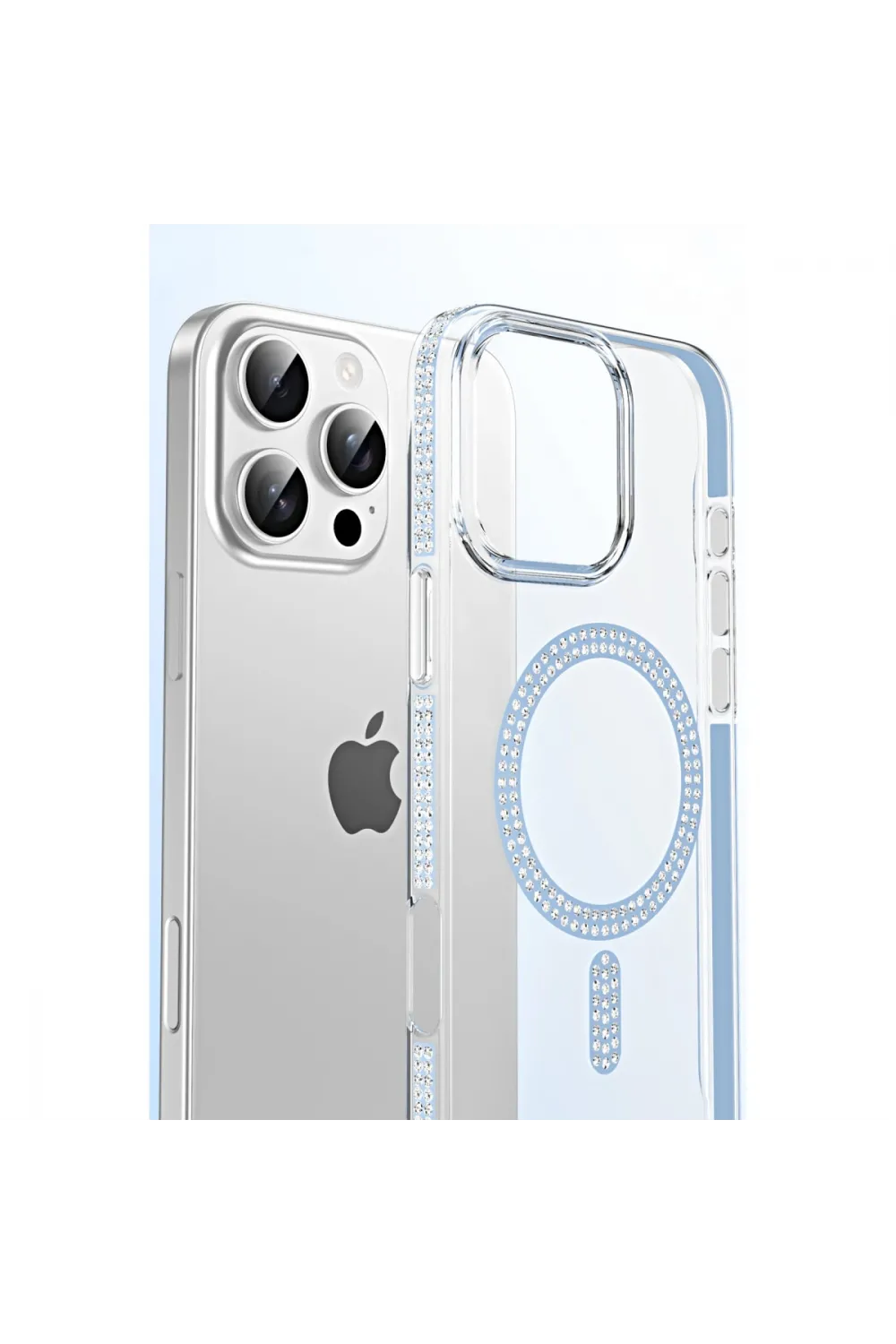 Joko Apple İphone 16 Pro Max Move Taşlı Magsafe Kapak - Lila