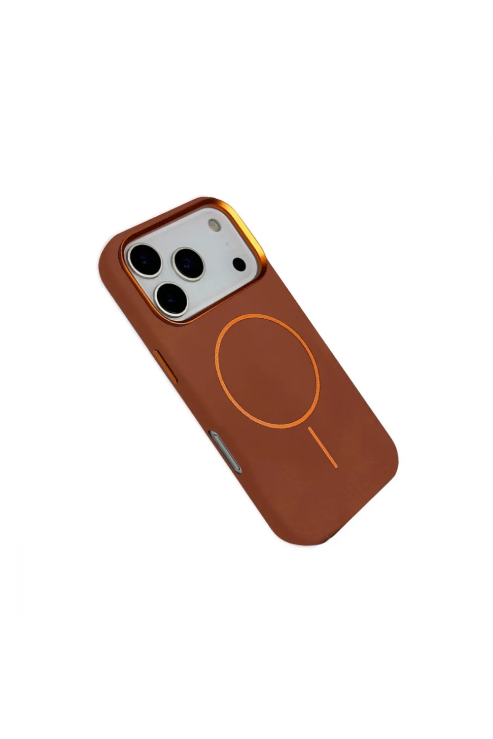 Joko Apple İphone 17 Pro Max Luno Deri Magsafe Kapak - Kahverengi