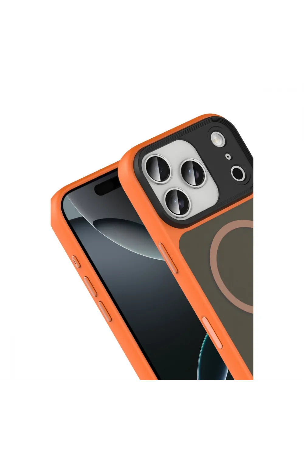 Joko Apple İphone 17 Pro Max Megane Magsafe Kapak - Turuncu