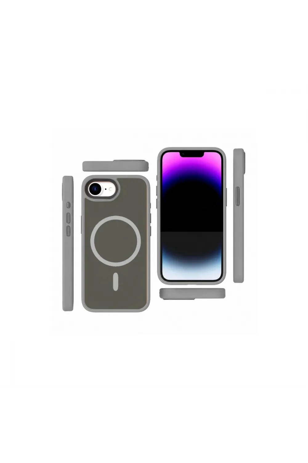 Joko Apple İphone 17e Megane Magsafe Kapak - Titan Gri