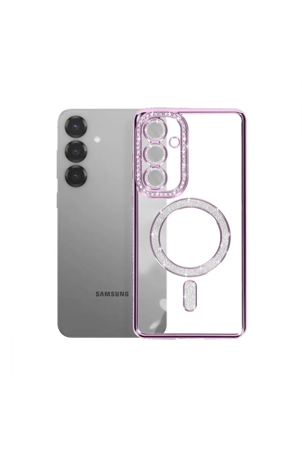 Joko Samsung Galaxy A57 5g Joke Simli Magneticsafe Kılıf - Derin Mor