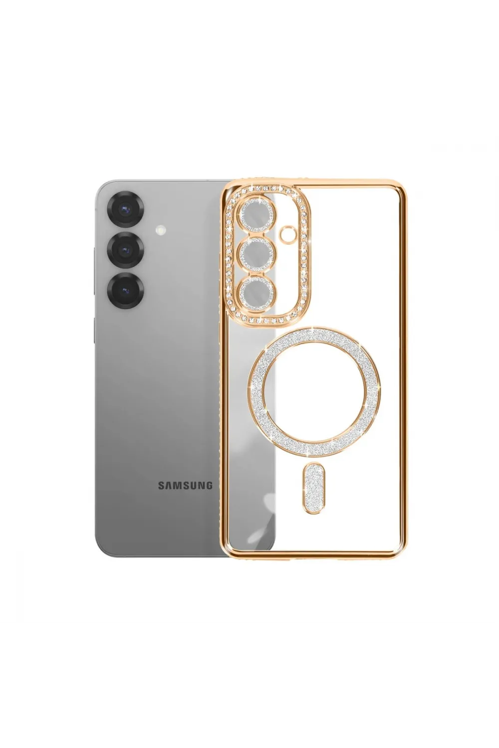 Joko Samsung Galaxy A57 5g Joke Simli Magneticsafe Kılıf - Gold