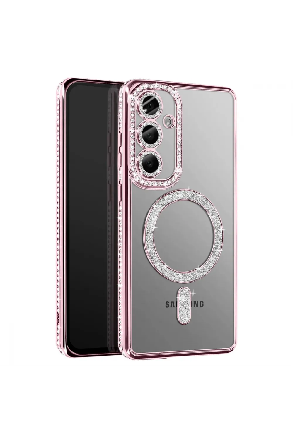 Joko Samsung Galaxy A57 5g Joke Simli Magneticsafe Kılıf - Pembe