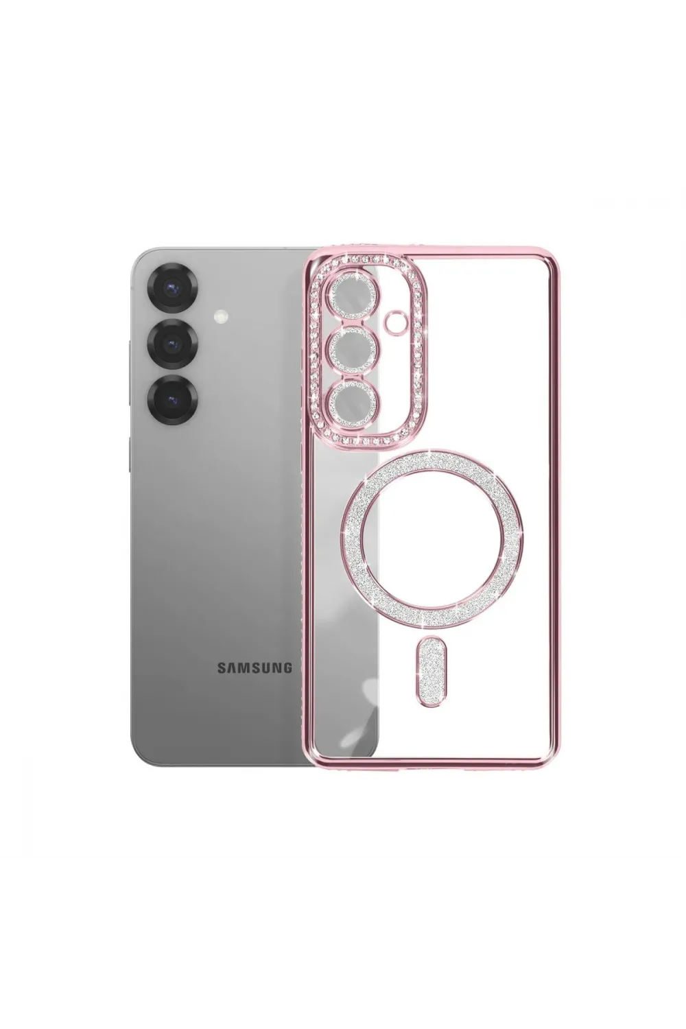 Joko Samsung Galaxy A57 5g Joke Simli Magneticsafe Kılıf - Pembe