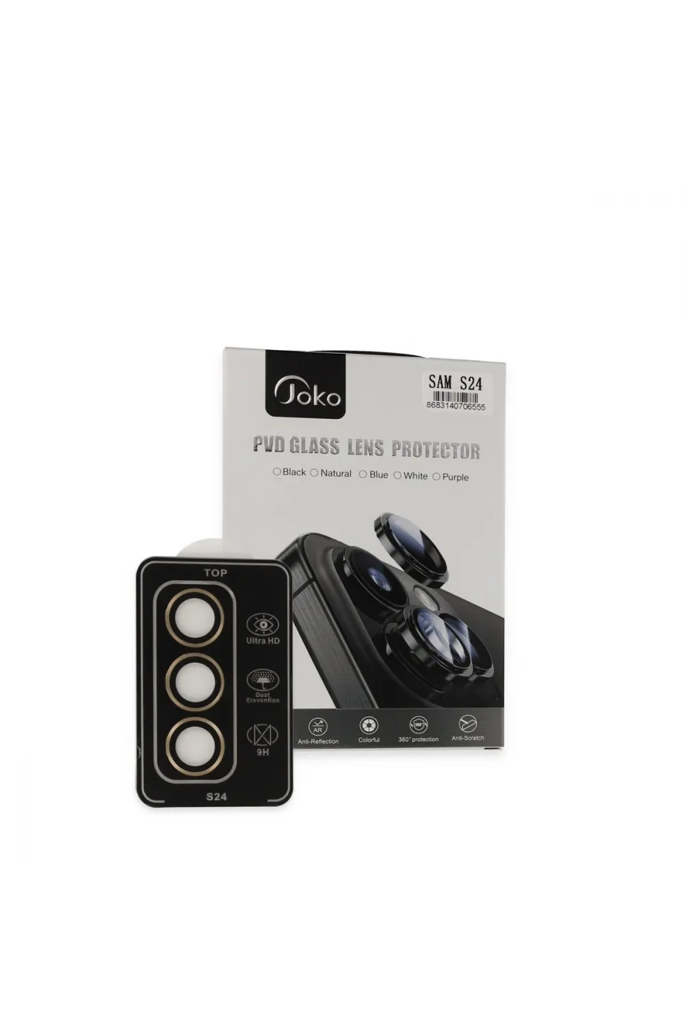 Joko Samsung Galaxy S24 Pvd Metal Kamera Lens - Gold
