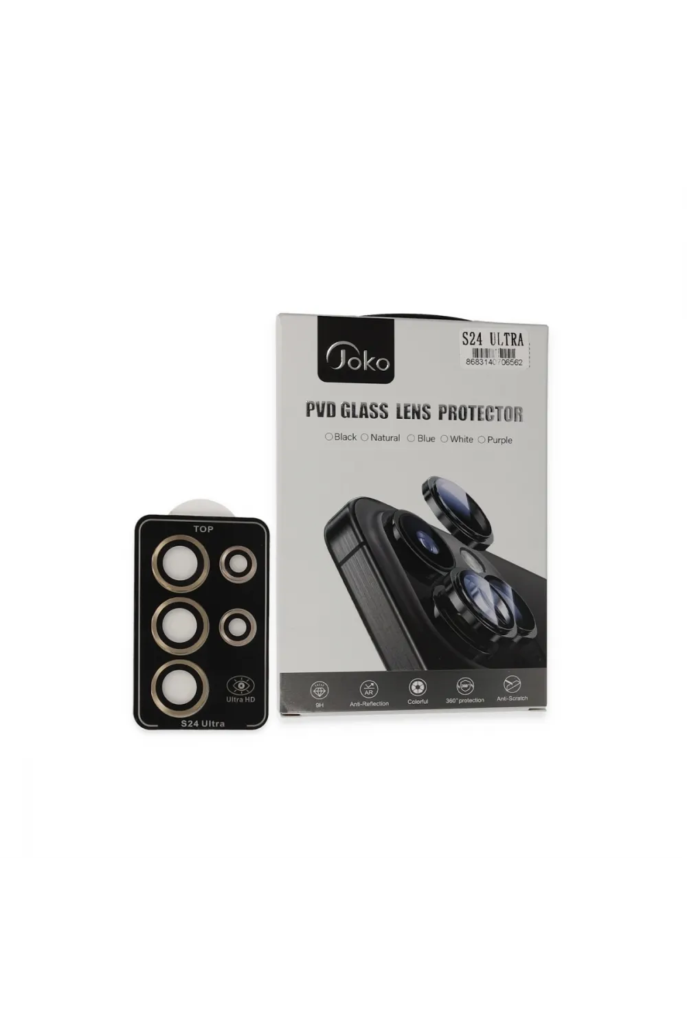 Joko Samsung Galaxy S24 Ultra Pvd Metal Kamera Lens - Gold