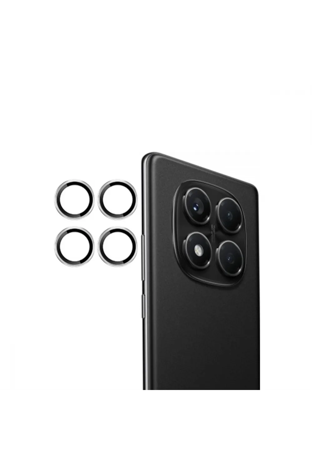 Joko Xiaomi Redmi Note 14 Pro 4g Pvd Metal Kamera Lens - Gümüş
