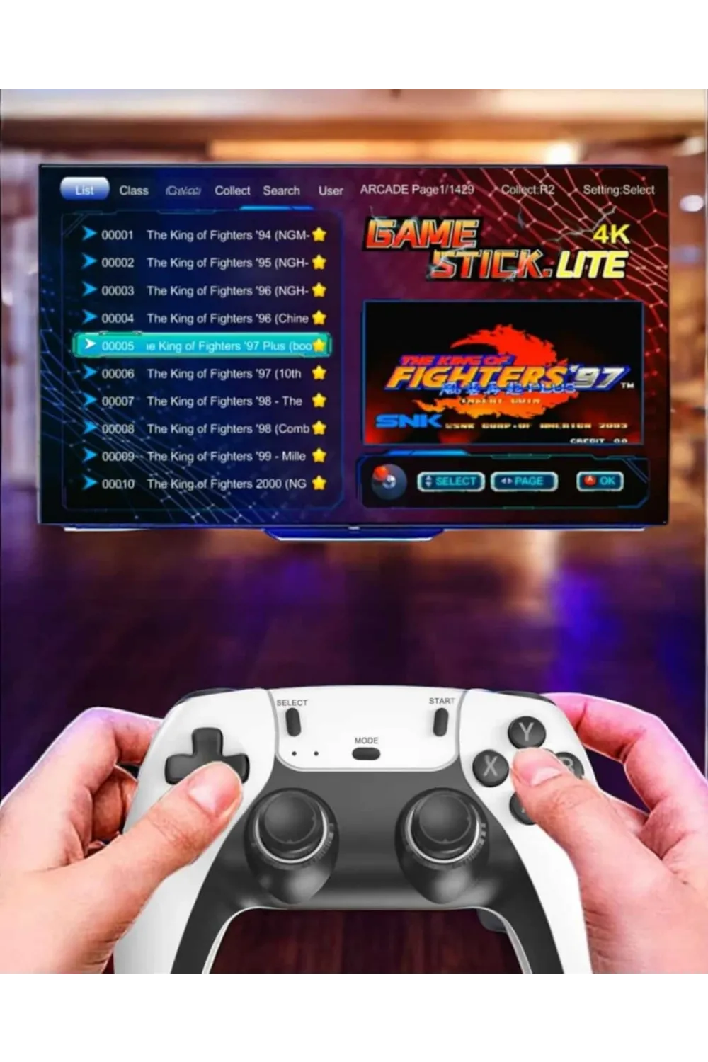 Joystick Çift Kollu Oyun Kolu Retro Oyun Yüksek Çözünürlüklü 3d Game