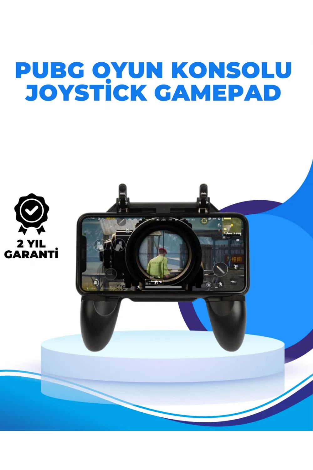 Joystickli Ve Tetikleyicili Pubg Mobile Gamepad Oyun Kontrolcüsü