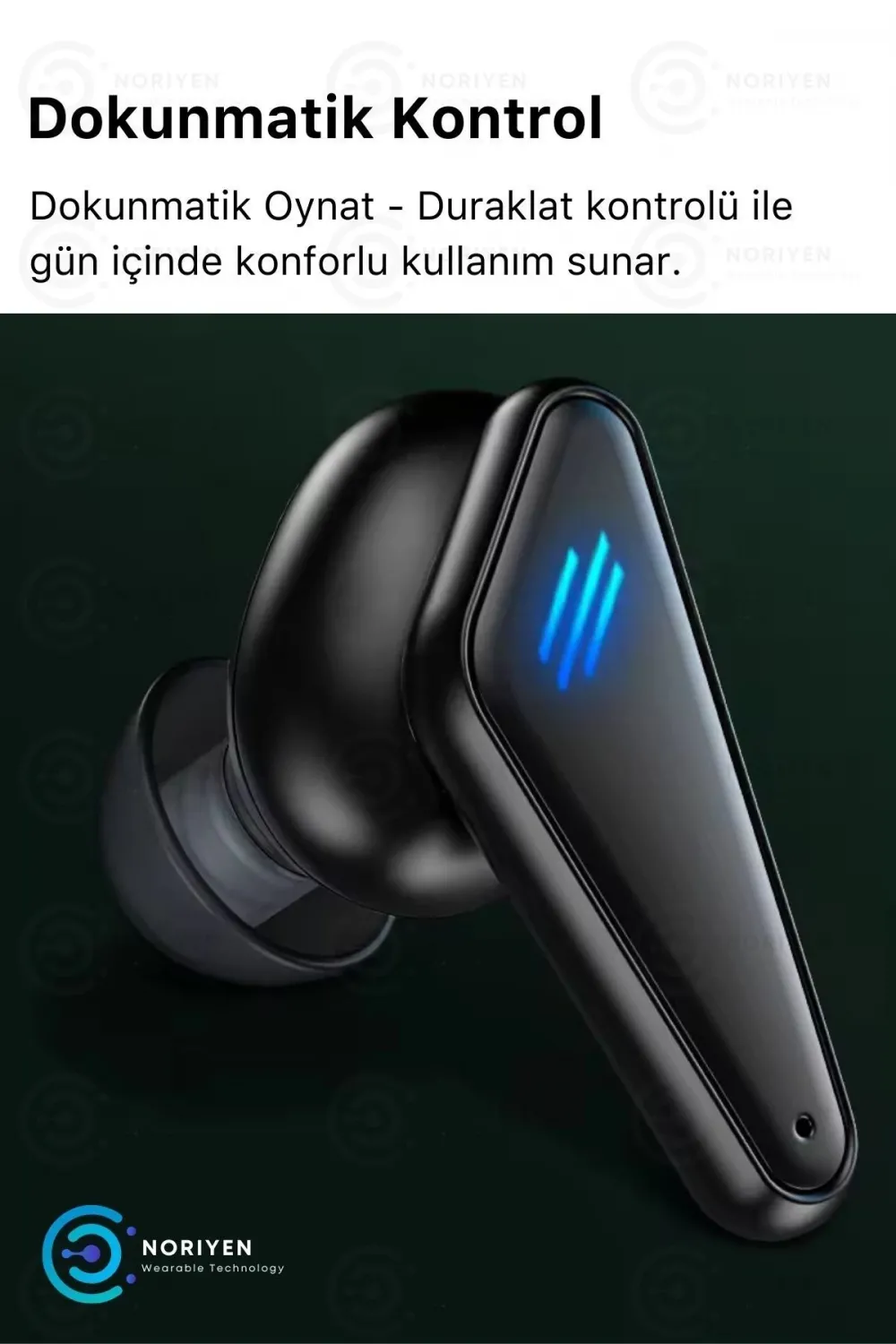 K55 Tws Pro Oyuncu Kulaklığı 3d Stereo Ses Extra Bass Işıklı Mikrofonlu Bluetooth Kablosuz Kulaklık