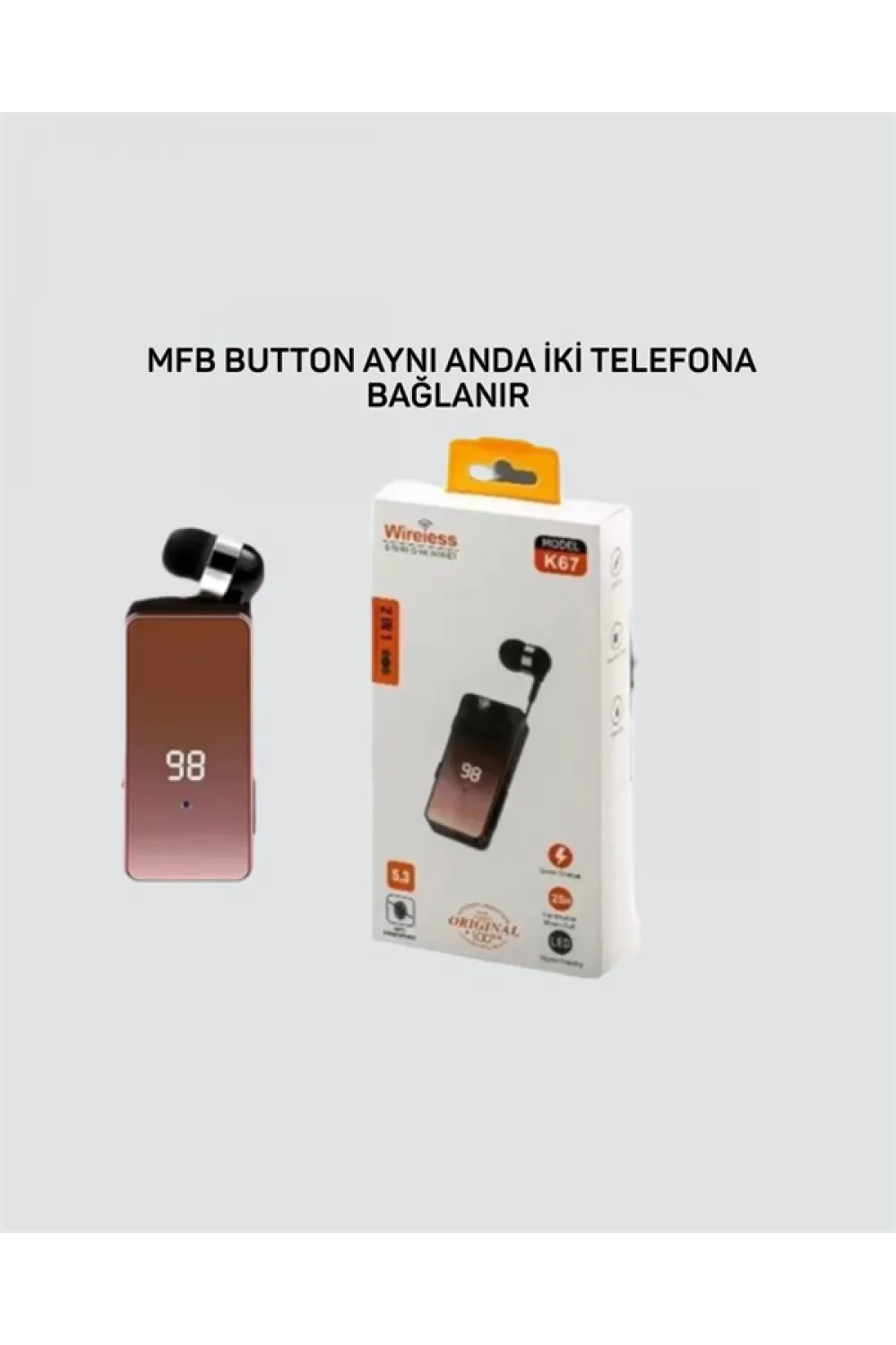 K67 Makaralı Kulaklık